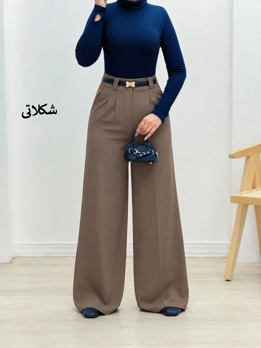 7051-شلوار فول بگ کنزو (ایراددار)